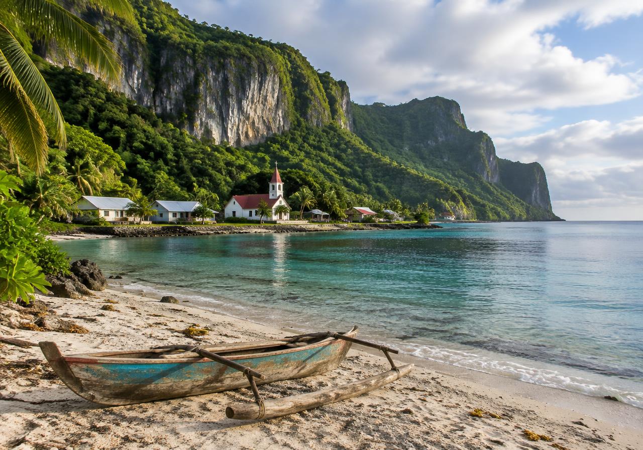 Paesaggio di Australi, Polinesia Francese