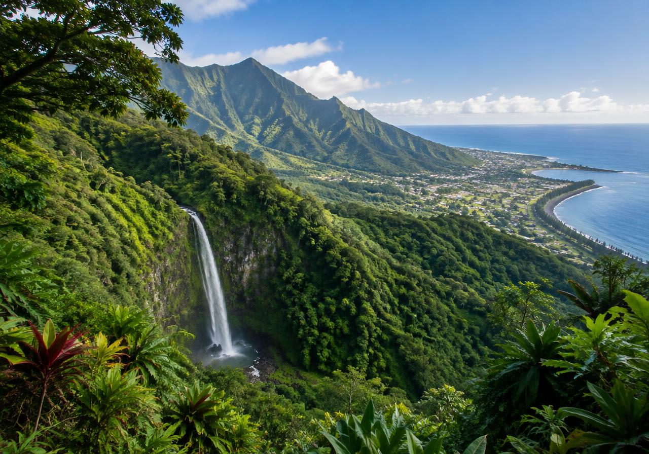 Paesaggio di Tahiti, Polinesia Francese